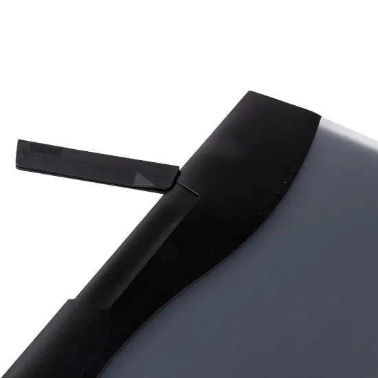 10 Pack Clear Report Covers with Sliding Bar and Swing Clip for Letter Size Documents, Presentation, Resume (Black, 9 x 11 Inches) {5}