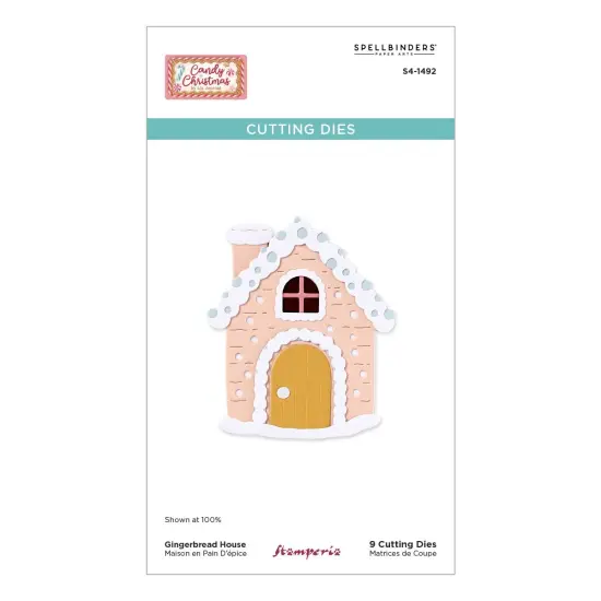 Spellbinders Etched Dies From Candy Christmas By Stamperia-Gingerbread House {1}