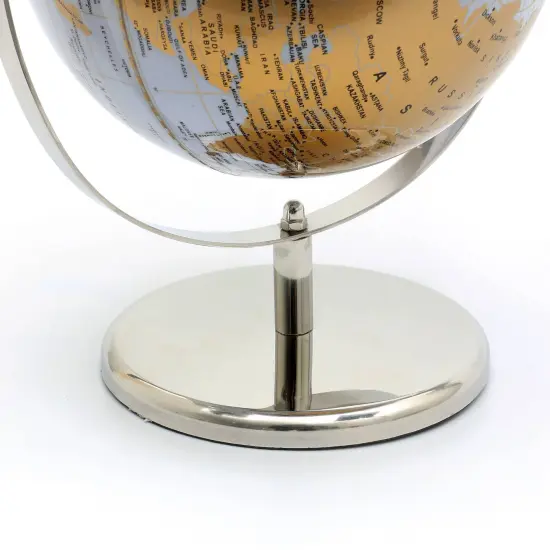 Tabletop Decorative Globe on Aluminum Base-12"(H) {5}