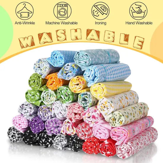 35 Pcs 100% Cotton Fabric Quilting Patchwork Fabric Fat Quarter for Sewing {5}