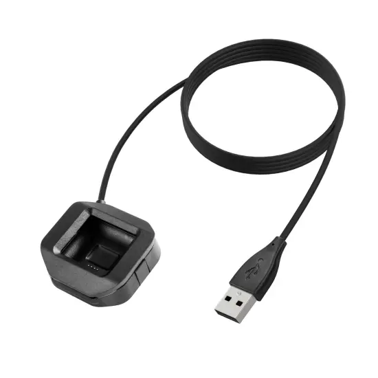 Insten 2.7' Replacement USB Charging Cable Cradle compatible with Fitbit Blaze Smart Fitness Watch - Black, Manufactured by Juvo Plus, Inc. {1}