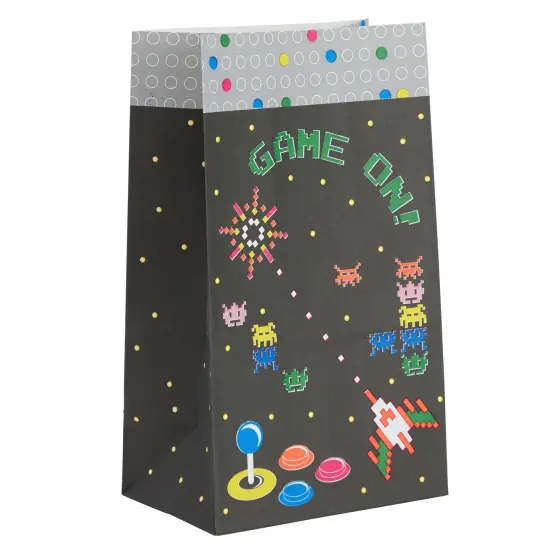 36 Pack Video Game Goodie Bags for Retro Arcade Party Favors, Treats, and Gamer Gifts (5x9x3 in) {7}