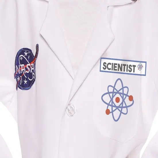 UNDERWRAPS Kid's Children's Rocket Scientist Lab Coat Costume Childrens Costume, Multi, Large {5}