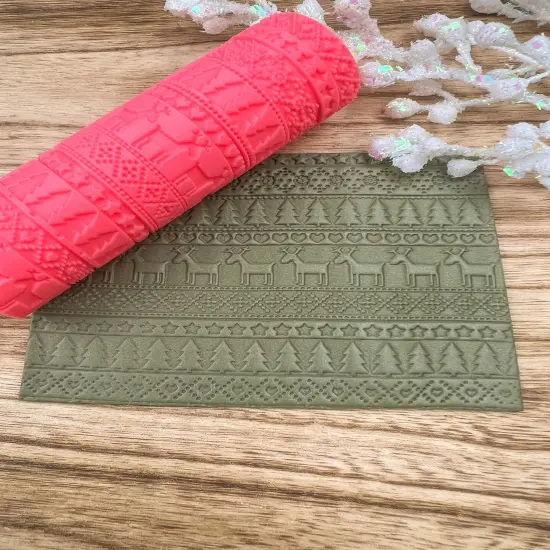 Christmas Reindeer SweaterTexture Roller {3}