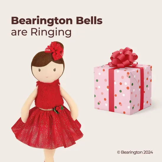 Bearington Evie Christmas Ballerina, 16.5 Inch Ballerina Doll, Ideal Christmas Doll Gift for Toddlers, Kids & Teens, For Ages 3-14 Red {5}
