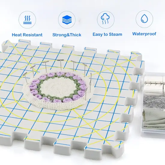 Blocking Mats for Knitting - Extra Thick Blocking Boards with Grids {2}
