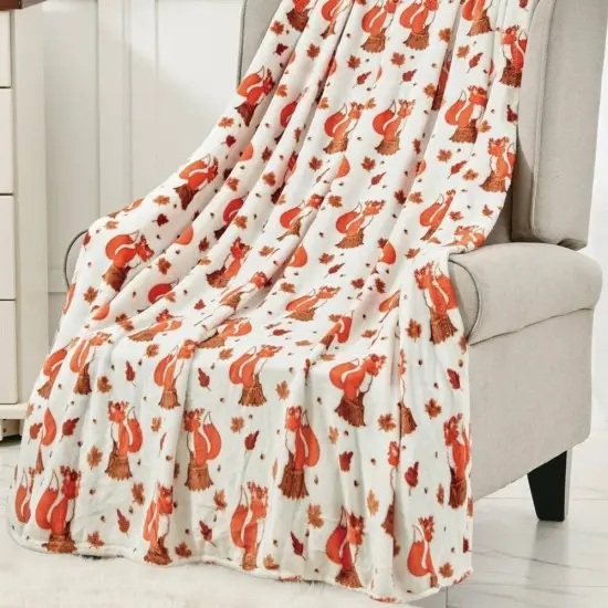 Edge Collections - 50" x 60" - Cream - Comfortable Halloween Throw Blanket! {1}