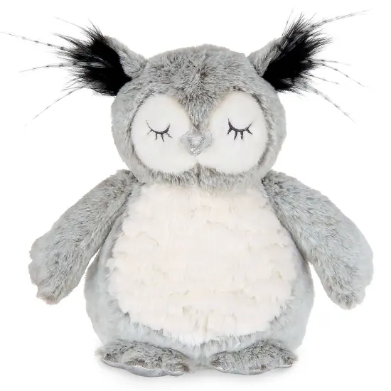Bearington Owliver Grey Plush Owl Stuffed Animal, 10 Inch {1}