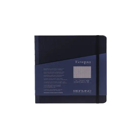 Fabriano Ecoqua Plus Sewn-Bound 100% Italian made Notebook Notebook, 5.8" x 8.3", A5 Navy {3}