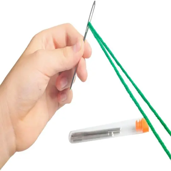 Large-Eye Blunt Needles, Stainless Steel Yarn Knitting Needles, Sewing Needles, Crafting Knitting Weaving Stringing Needles, Perfect for Finishing Off Crochet Projects (18 Pieces) {3}