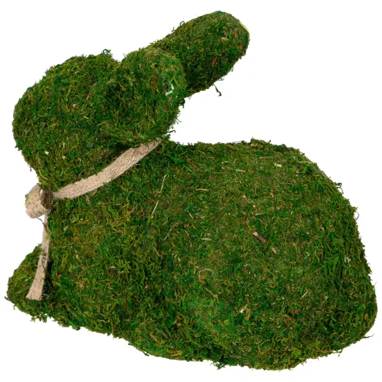 Northlight Green Moss Sitting Easter Bunny Rabbit Spring Figure - 11" {6}