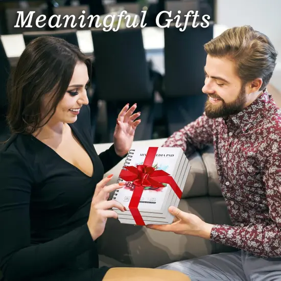 4 Pack Sketchbook, 5.5x8.5 inches Drawing Paper Sketch Book, 98lb/160gsm Heavyweight Spiral Bound Sketch Pads, Suitable for Wet and Dry Media, Drawing, Painting, Sketching(200 Sheets) {4}