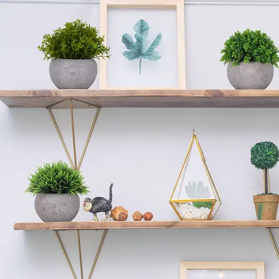 3pcs Mini Artificial Potted Plants &ndash; Realistic Fake Greenery Set in Decorative Pots, Small Faux Plants for Indoor Home & Desk Decor, No Maintenance {4}