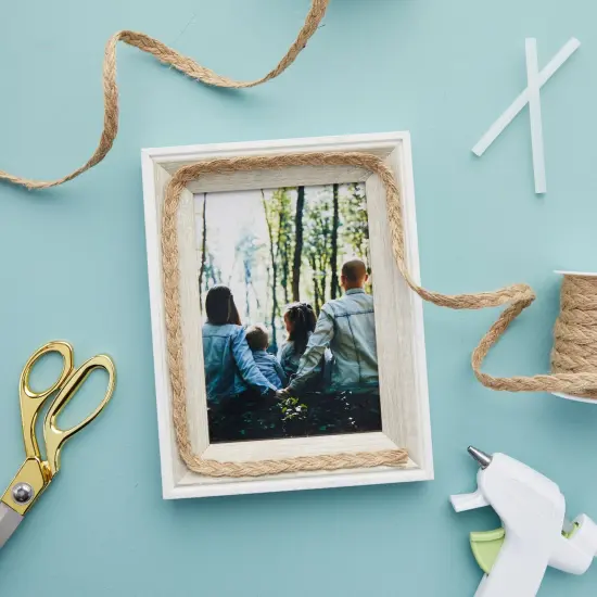 2 Rolls Natural Jute Rope Twine, Braided String for Crafts, Gifts, 10mm Thick (0.4 In x 26 Ft) Brown {2}