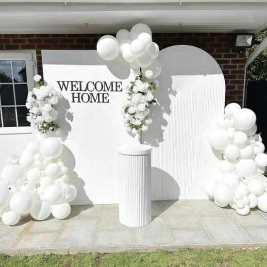 White Balloons 12 inch, White Latex Balloons 50pcs Party Balloon for Engagement Bachelorette Bridal Shower Wedding Party Birthday Decorations {3}