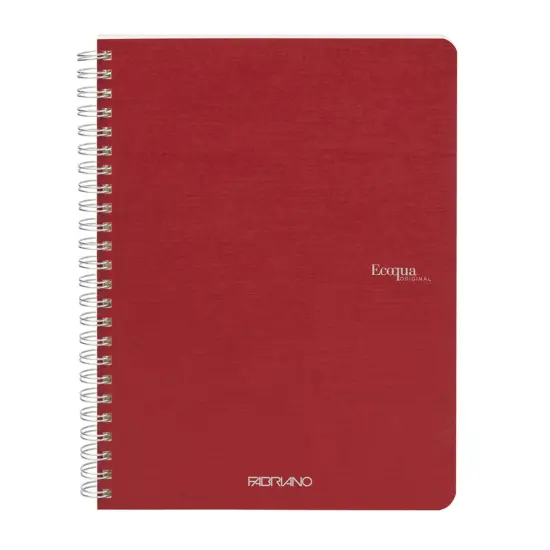 Fabriano Ecoqua Original Spiral-Bound Notebook, A5, 70 Sheets Cherry {4}