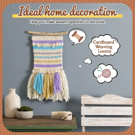 6-1/2 x 13 Inch - 24 Pack Cardboard Weaving Looms {4}