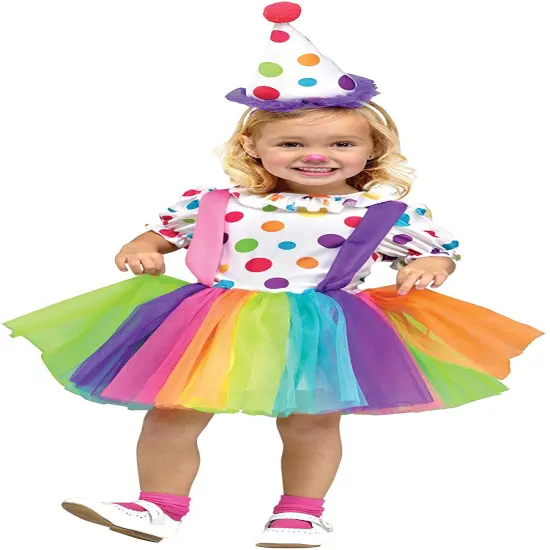 Child Big Top Fun Clown Costume Small (24 Months - 2T) Multi {1}