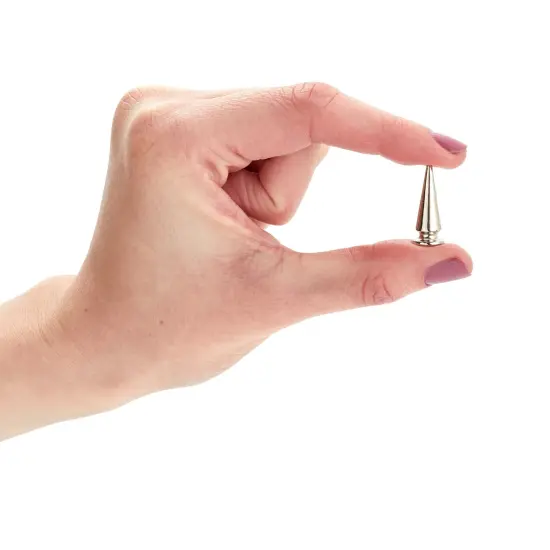 150-Piece Silver Spikes and Studs Set, 13 Assorted Shapes with Screws, Phillips Screwdriver, Hole Punch Tool, and Plastic Storage Case for Crafts and Clothing Decorations {4}