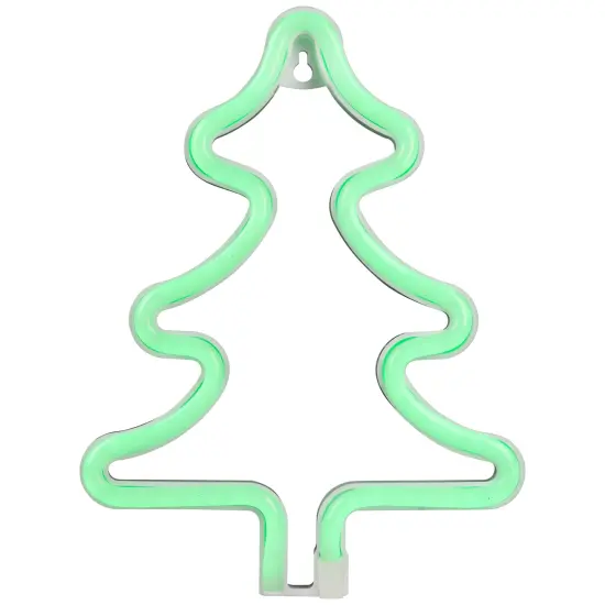 Northlight LED Christmas Tree Neon Lighted Decoration - 9.5" - Green {3}