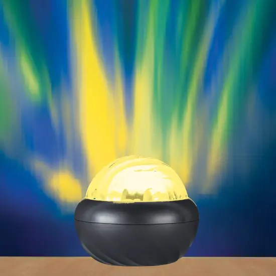 Collections Etc Color-Changing Aurora Night Light with Remote Control {6}