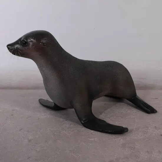 Sea Lion Baby Seal Statue {4}