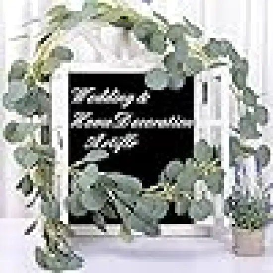 Garland Greenery Wedding Backdrop Arch Wall Decor {5}