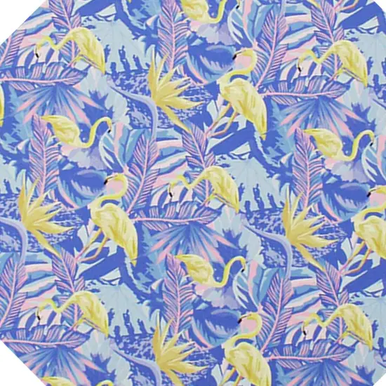 Pastel Flamingos and Palms Printed Spandex {6}