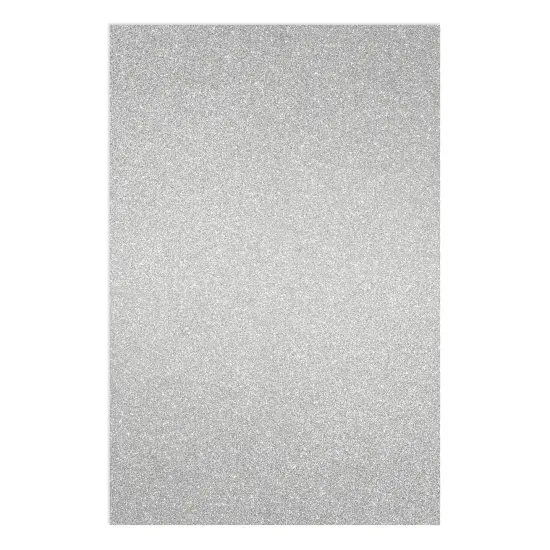 24 Sheets Silver Glitter Cardstock Paper for Scrapbooking, Arts, DIY Sparkle Crafts, 250gsm, Double-Sided (8 x 12 In) {7}