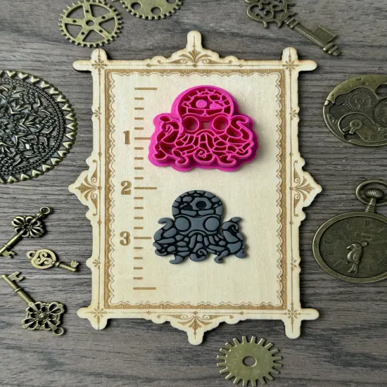 Steampunk Octopus Clay Cutter {1}