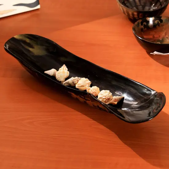 Nature of Horn Serving Bowl {3}