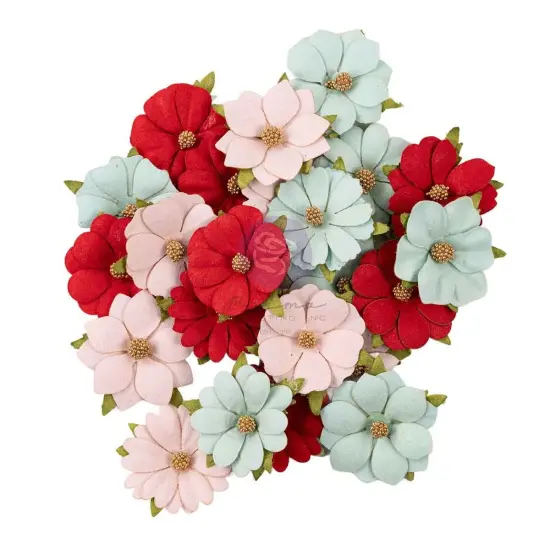 Prima Marketing Frank Garcia Paper Flowers 24/Pkg-Cherry Candy, Cherry Sweet {1}