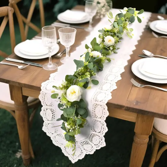 Artificial Eucalyptus Flower Garland {4}