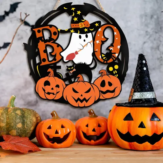 Halloween Decor Front Door Outdoor Decorations {2}
