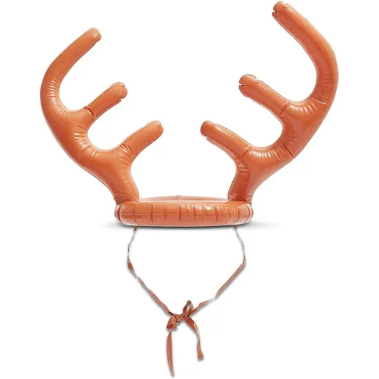 Blue Panda 2 Pack Christmas Inflatable Reindeer Antler Ring Toss Party Game, Fun Festive Party Activity for Xmas Winter Holiday Celebration Gathering, Christmas Party Game Multicolor {6}