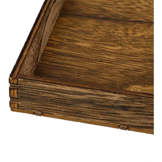 Small Wooden Alphabet Letters, Includes Display Box with 9 Letter Sets (A-Z), 3 Number Sets (0-9) , and 2 Sets of Symbols Brown {5}