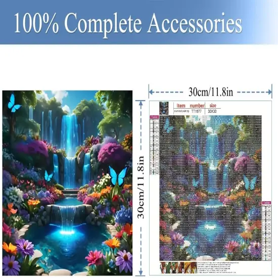 Waterfall Diamond Painting Kits for Adults, Wonderland 5D Diamond Art Kits for Beginners {2}