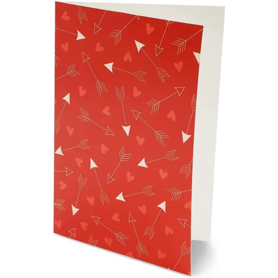 Valentine&rsquo;s Greeting Cards, Blank Heart Patterned Cards with Red Envelopes (4 x 6 In, 36 Pack) Multicolor {5}