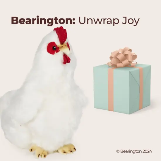 Bearington Henry Plush White Hen Stuffed Animal, 9 Inches, For Ages 1-14 {5}