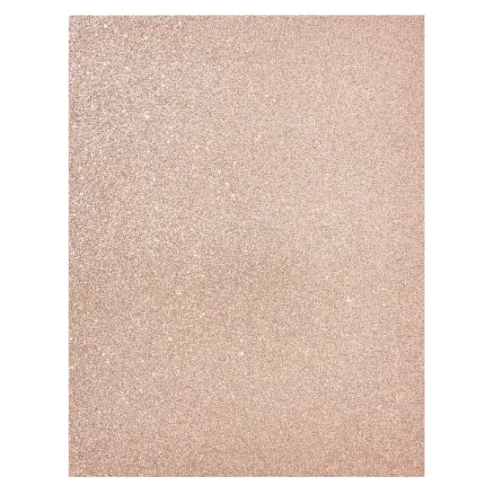 Bright Creations 24 Sheets Rose Gold Glitter Cardstock Paper 8.5 x 11 for Scrapbooking, DIY Projects, Arts and Crafts (280gsm) Pink {6}