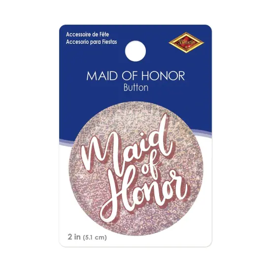 6 Pack Bulk Maid Of Honor Button {3}