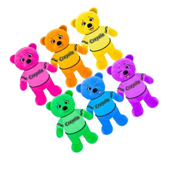 Plush Crayola Bear Assorted Colors Soft Plush {3}