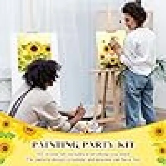 Panels Pre Sketched Canvas Boards with Paints {3}