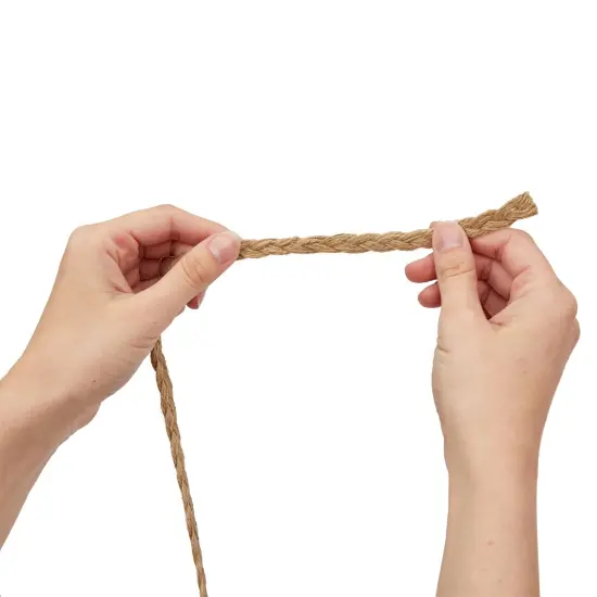 2 Rolls Natural Jute Rope Twine, Braided String for Crafts, Gifts, 10mm Thick (0.4 In x 26 Ft) Brown {5}