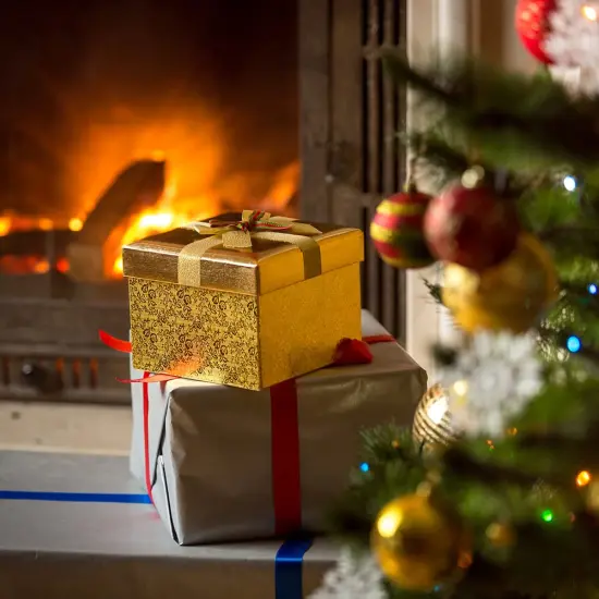 4 Rolls 3/8" Christmas Ribbon - Glitter Metallic Ribbon & Satin Ribbons Set, Total 100 Yards Xmas Holiday Festival for Gift Wrapping, Crafts, Festival Ornaments, Wedding Party Decoration {5}