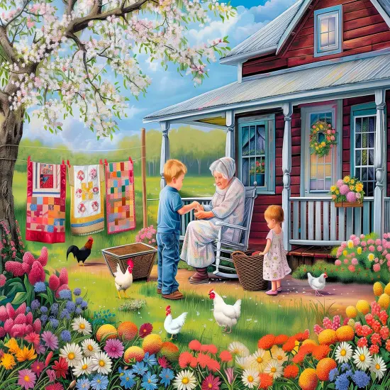 Sunsout Memaws Helpers 500 pc Jigsaw Puzzle 77143 {1}