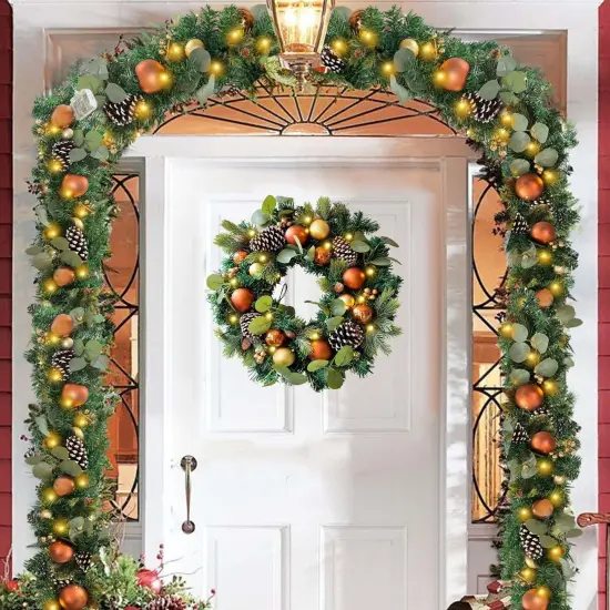 Pre-Lit 6 ft/ 72 Inch Christmas Garland {4}