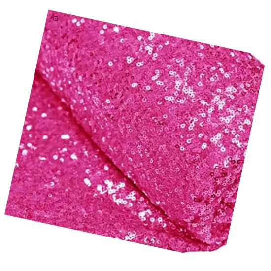 Fuchsia Sequin Fabric Tablecloths Runners Drapes and More {5}