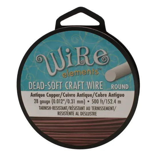 The Beadsmith Wire Elements Craft Wire &ndash; Tarnish Resistant, Soft Temper, Round {1}