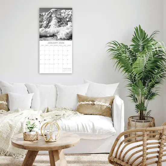 The Gifted Stationary 2026 Square Wall Calendar, Forces of Nature, 16-Month Black and White Theme Hanging Calendar with 180 Reminder Stickers, Month Planner for Home, or Creative Spaces, 12x12 In Multicolor {2}